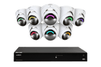 Lorex Fusion 4K 16 Camera Capable (16 Wired or Wi-Fi) 4TB Wired NVR System with Dome Camera Featuring Smart Security Lighting and 2-Way Audio