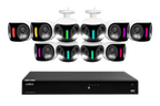 Lorex Fusion Series 4K 16 Camera Capable (Wired or Fusion Wi-Fi) 4TB Wired NVR System with H20 IP Dual Lens Cameras