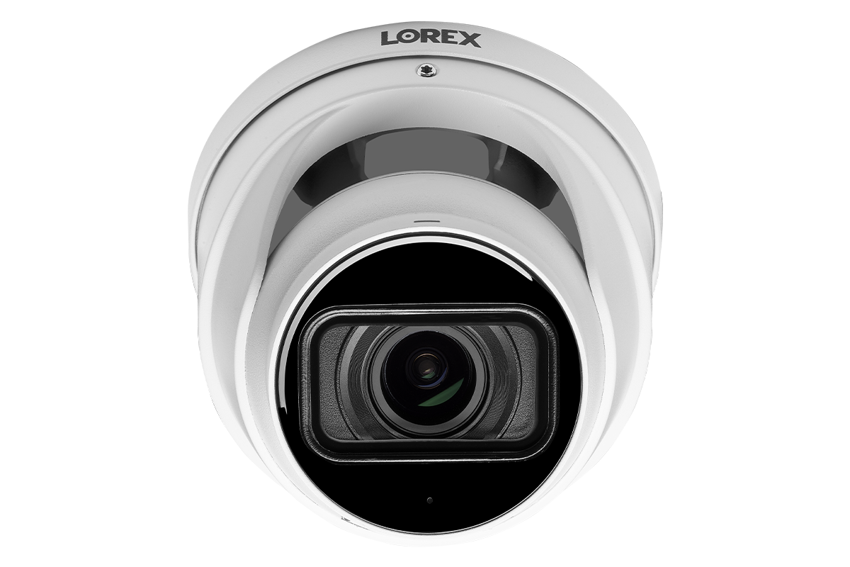 Nocturnal Series Lorex N4 - 4K IP Wired Dome Security Camera with Motorized Varifocal Lens, Real-Time 30FPS Recording and Listen-In Audio