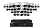 Lorex Pro Series 4K 32 Camera Capable 8TB Wired NVR System with 4MP (2K) A4 IP Dome Cameras - White 32