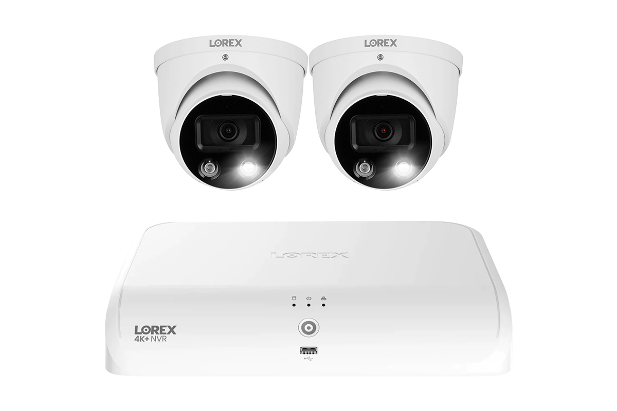 Lorex Fusion Series 4K+ 16 Channel (8 Wired + 8 Fusion Wi-Fi) 2TB Wired System with H13 Wired 4K IP Turret Cameras