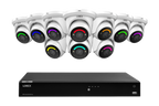 Lorex Fusion Series 4K 16 Camera Capable (Wired or Fusion Wi-Fi) 6TB Wired NVR System with H12 Wired 4K IP Turret Cameras