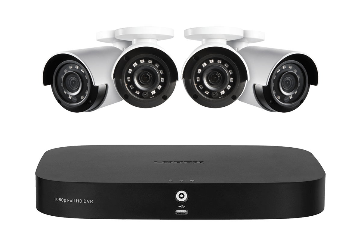Lorex 1080p (8 Camera Capable) 1TB Wired DVR System with Analog Security Cameras
