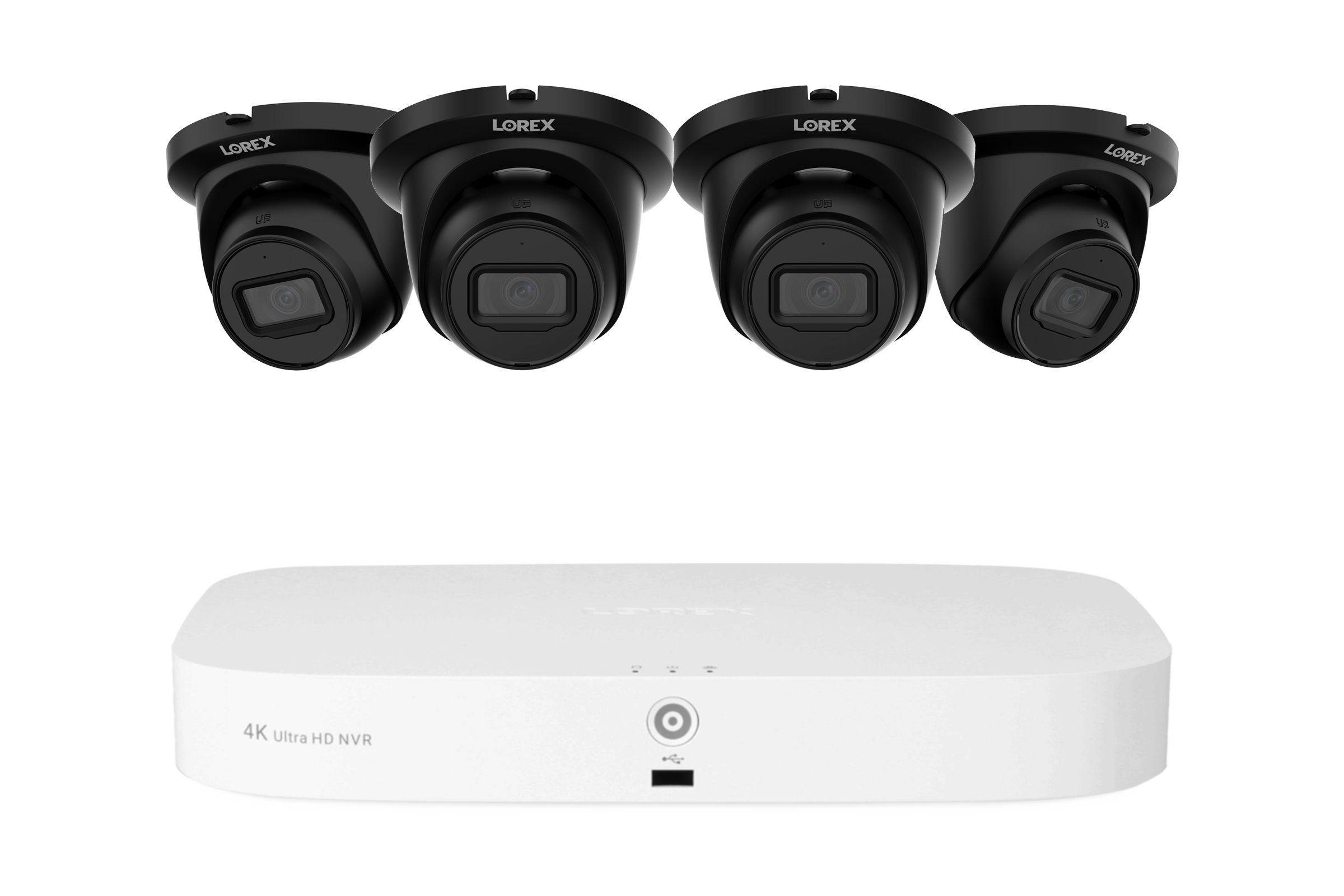 Lorex Fusion Series 4K 16 Camera Capable (8 Wired + 8 Fusion Wi-Fi) 2TB Wired NVR System with 4MP (2K) A4 IP Turret Cameras