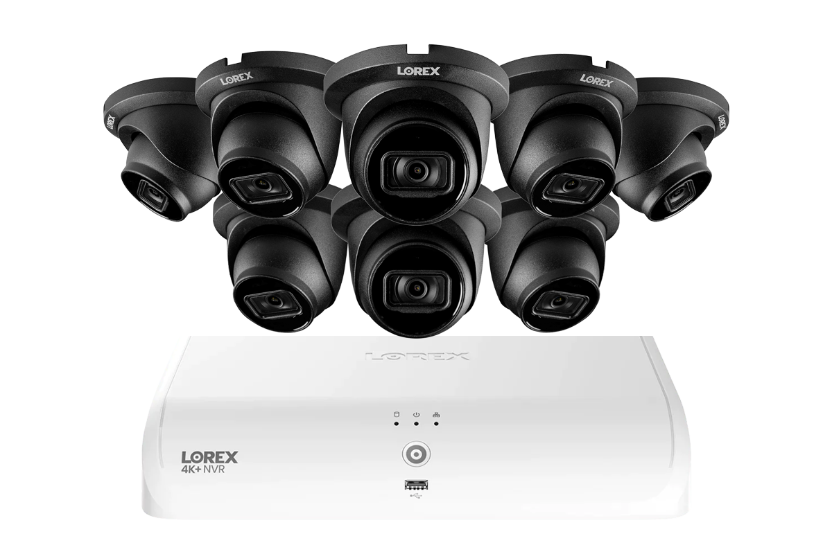 Lorex Fusion Series 4K+ 16 Channel (8 Wired + 8 Fusion Wi-Fi) 2TB Wired System with A14 Wired 4K IP Turret Cameras