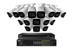 Lorex 4K (32 Camera Capable) 8TB Wired NVR System with Nocturnal 3 Smart IP Bullet Cameras Featuring Listen-In Audio and 30FPS Recording