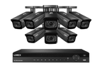 Lorex 4K (16 Camera Capable) 4TB Wired NVR System with Nocturnal 3 Smart IP Bullet Cameras with Motorized Varifocal Lens