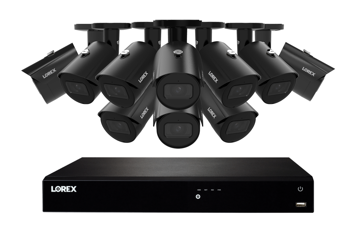 Lorex Fusion Series 4K 16 Camera Capable (Wired or Fusion Wi-Fi) 6TB Wired NVR System with 8 A14 IP Bullet Cameras
