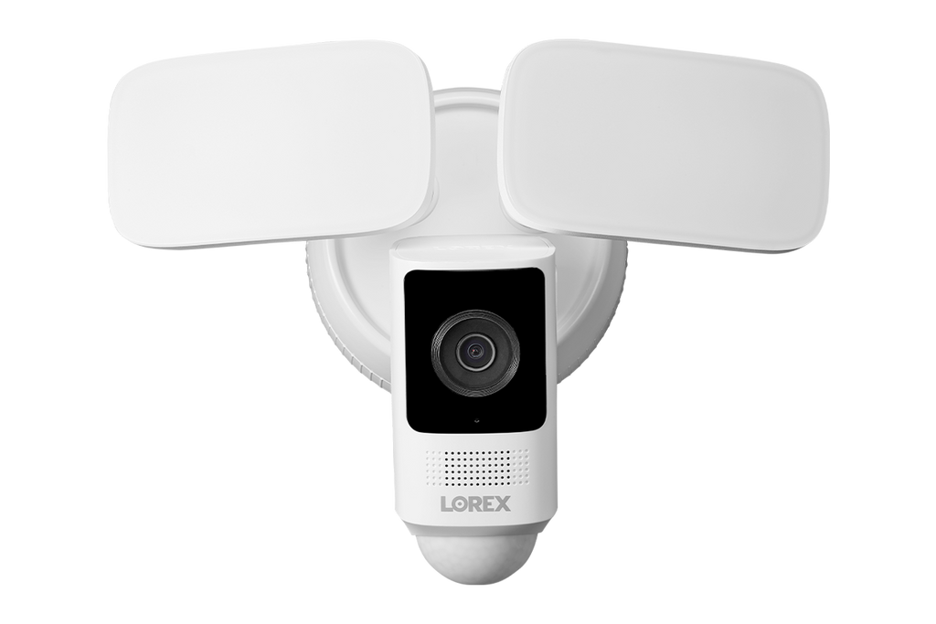 Lorex 2K Wired Floodlight Security Camera - White (One Pack)