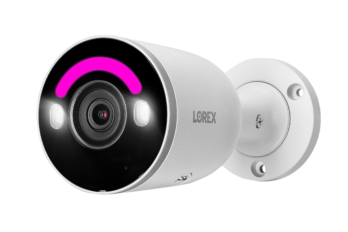 Lorex Fusion 4K 16 Camera Capable (8 Wired + 8 Fusion Wi-Fi) 2TB Wired NVR System with 4 Bullet Cameras Featuring Smart Security Lighting