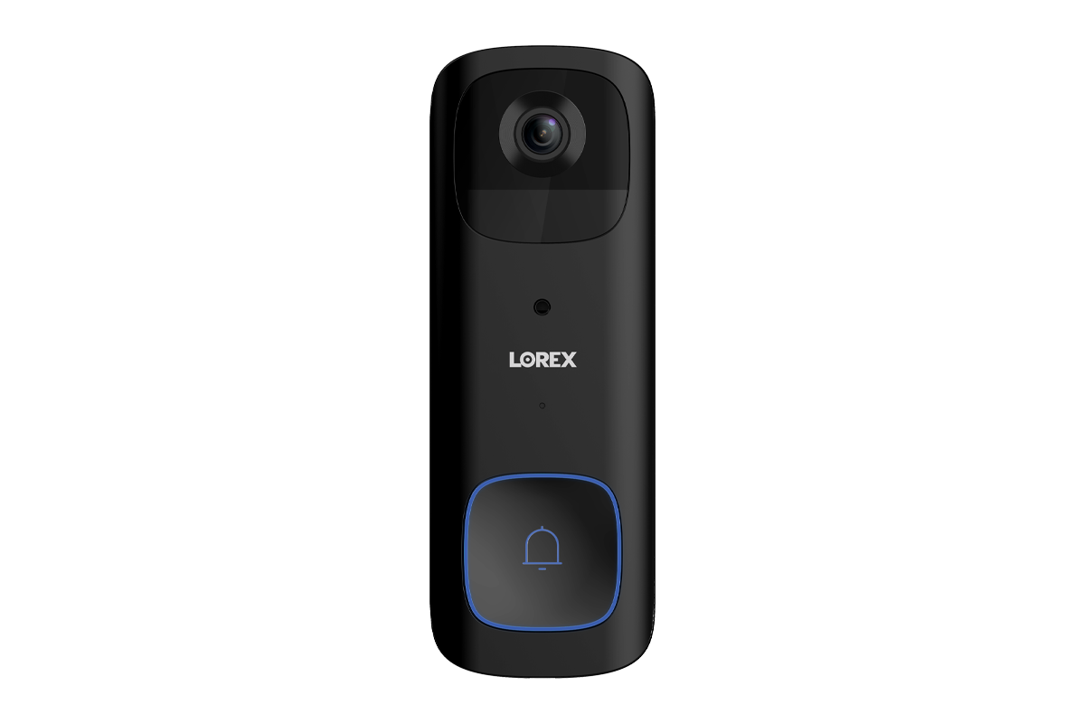 Lorex 2K Wireless Doorbell (Battery-Operated) - Black (One Pack)