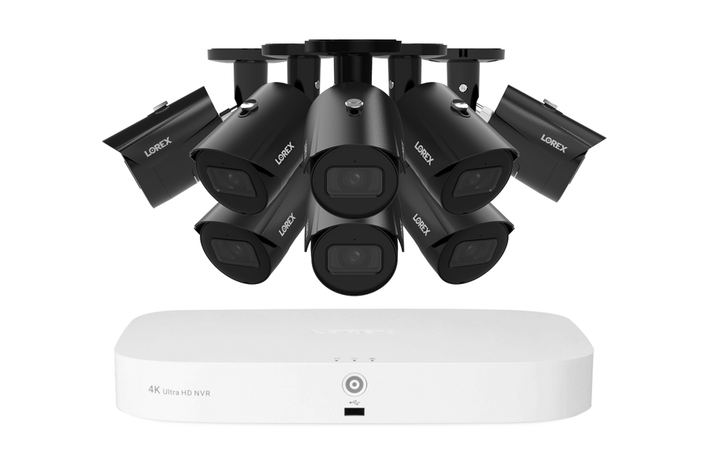 Lorex Fusion NVR with A20 (Aurora Series) IP Bullet Cameras - 4K 16-Channel 2TB Wired System - Black 8