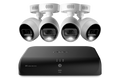 Lorex 4K (8 Camera Capable) 2TB Wired DVR System with 4 Active Deterrence Bullet Cameras