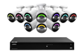 Lorex Fusion Series 4K 16 Camera Capable (Wired or Fusion Wi-Fi) 6TB Wired NVR System with H12 Wired 4K IP Bullet Cameras
