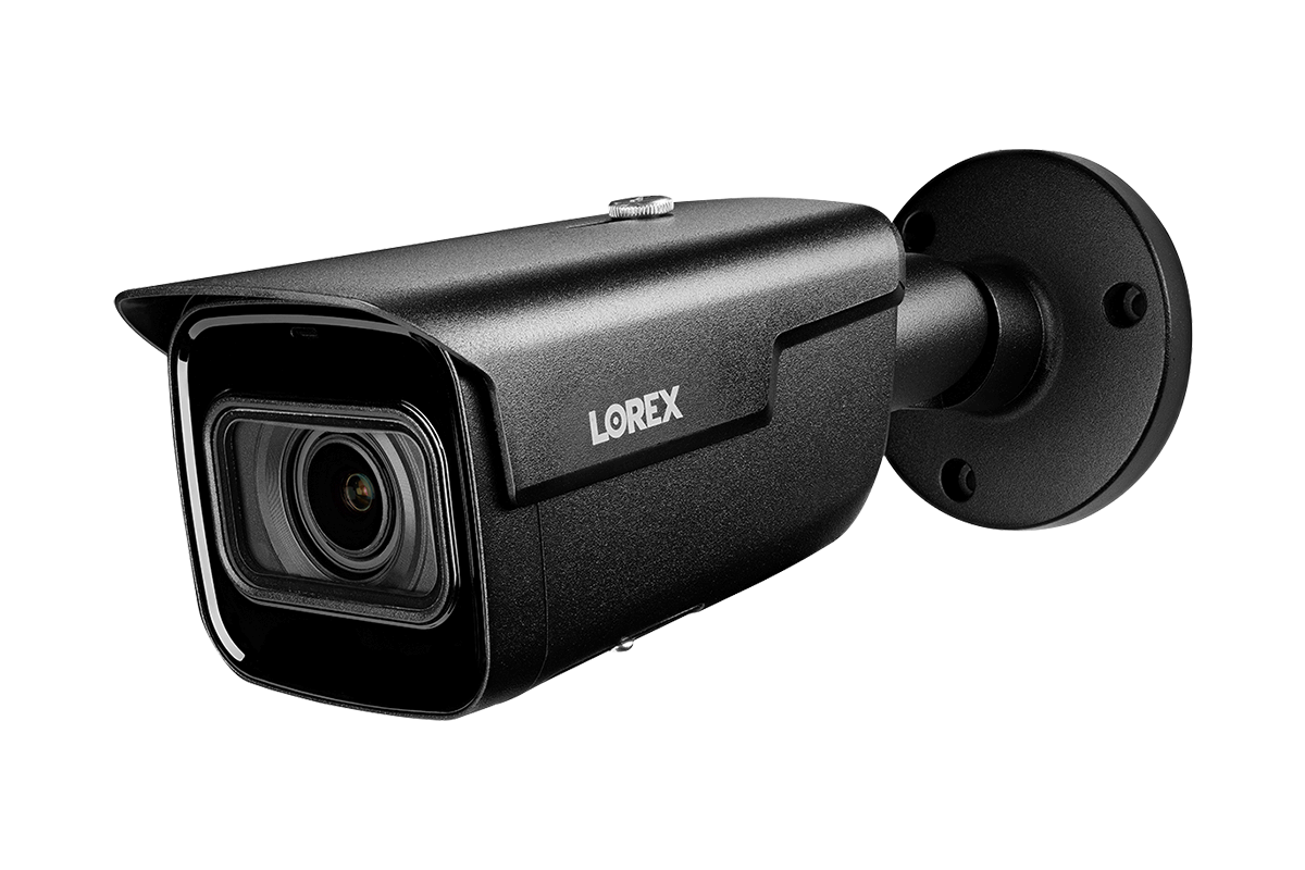 Lorex 4K IP Wired Bullet Security Camera with Motorized Varifocal Lens and Real-Time 30FPS Recording