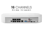 Lorex Fusion Series NVR with A20 (Aurora Series) IP Bullet Cameras - 4K 16-Channel 2TB Wired System