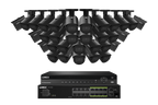 Lorex Pro Series 4K 32 Camera Capable 8TB Wired NVR System with 4MP (2K) A4 IP Bullet Cameras - Black 32