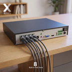 Lorex Connect X Series 4K 8-Channel Wired NVR System with X5 Bullet Security Cameras - 2TB
