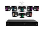 Lorex Fusion NVR with H20 (Halo Series) IP Dual Lens Cameras - 4K 16-Channel 4TB Wired System - White 8