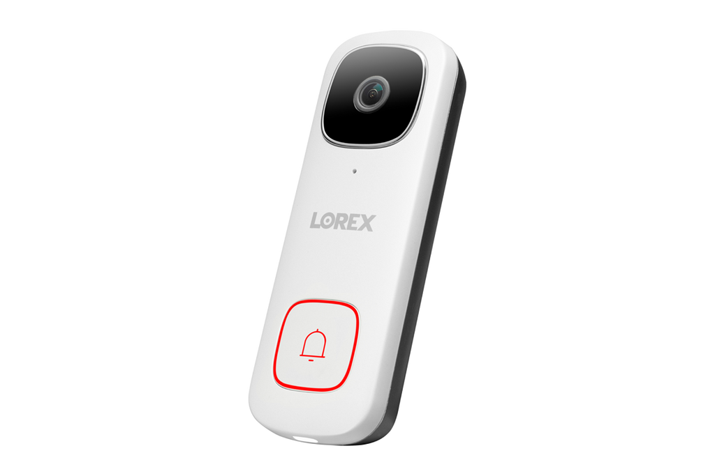 Lorex 2K Wi-Fi Video Doorbell 32GB (White, Single) - Open Box