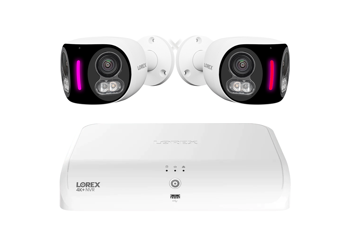 Lorex Fusion Series 4K+ 16 Channel (8 Wired + 8 Fusion Wi-Fi) 2TB Wired System with H20 Wired 4K IP Dual Lens Cameras