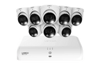 Lorex Fusion Series 4K+ 16 Channel (8 Wired + 8 Fusion Wi-Fi) 2TB Wired System with H13 Wired 4K IP Dome Cameras - 8
