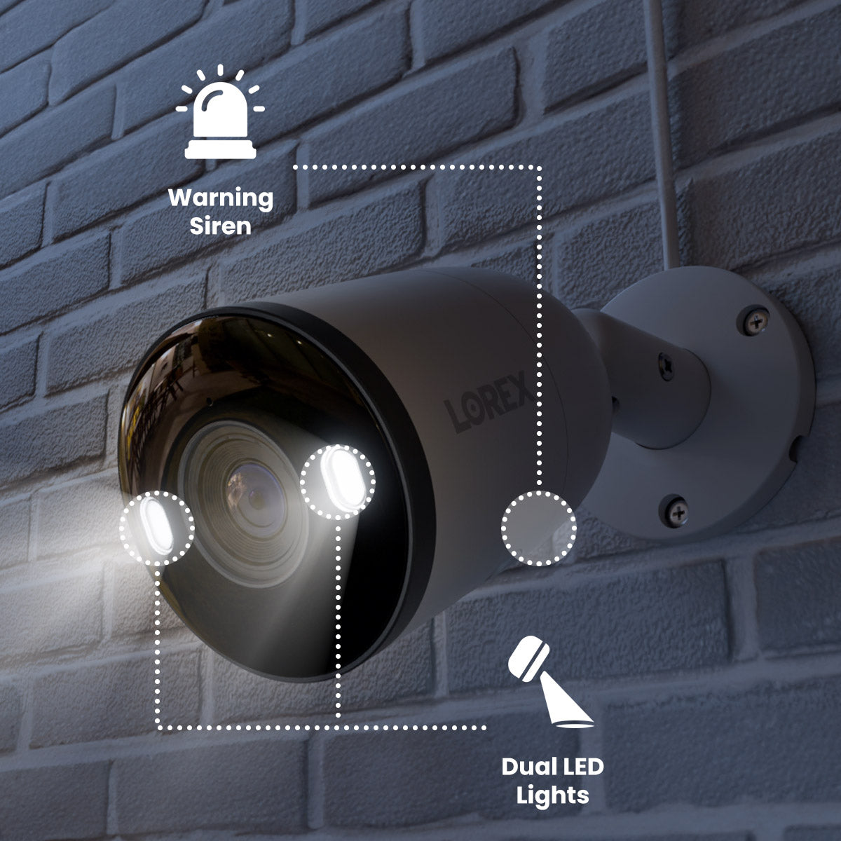 Lorex Fusion Series 4K 16 Camera Capable (Wired or Fusion Wi-Fi) 4TB Wired NVR System with H13 Bullet Cameras