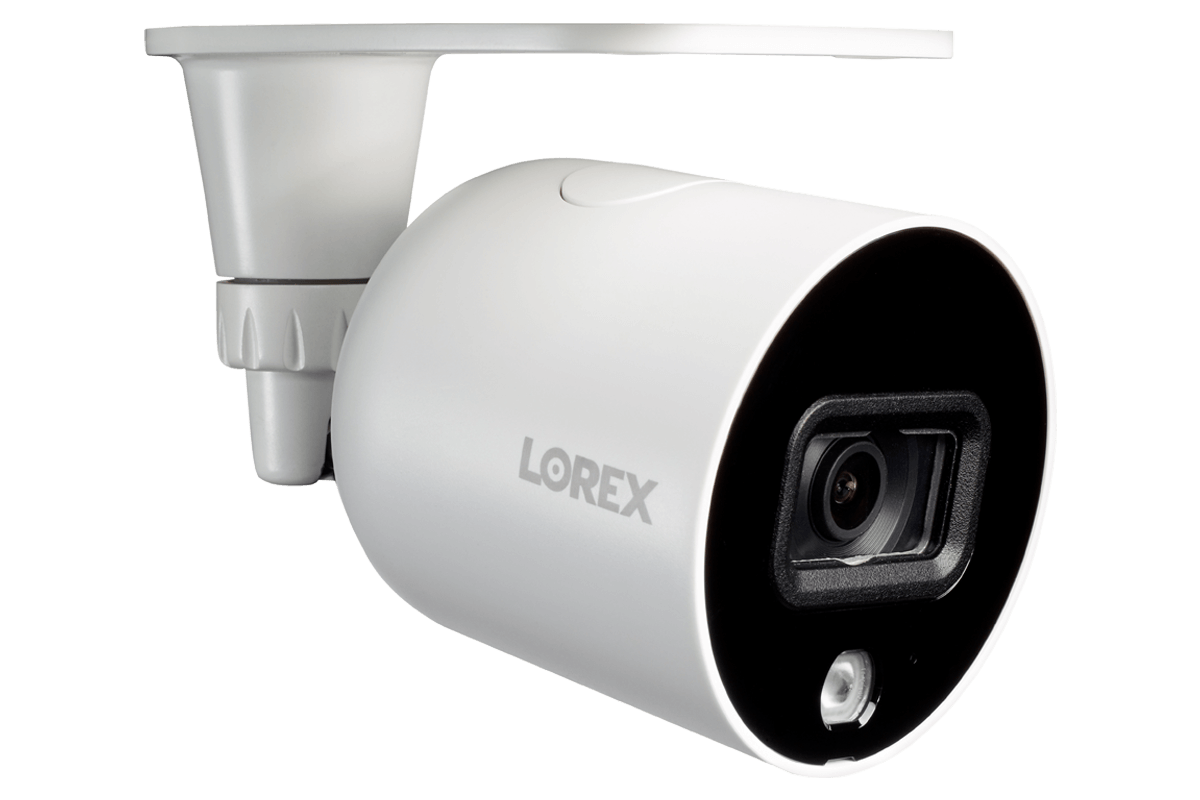 Loresx Smart Indoor/Outdoor 1080p Wi-Fi Camera With Smart Deterrence and Color Night Vision - Open Box