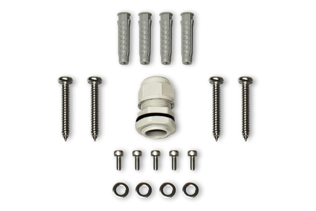 Outdoor Square Junction Box for 4 Screw Base Cameras - Open Box