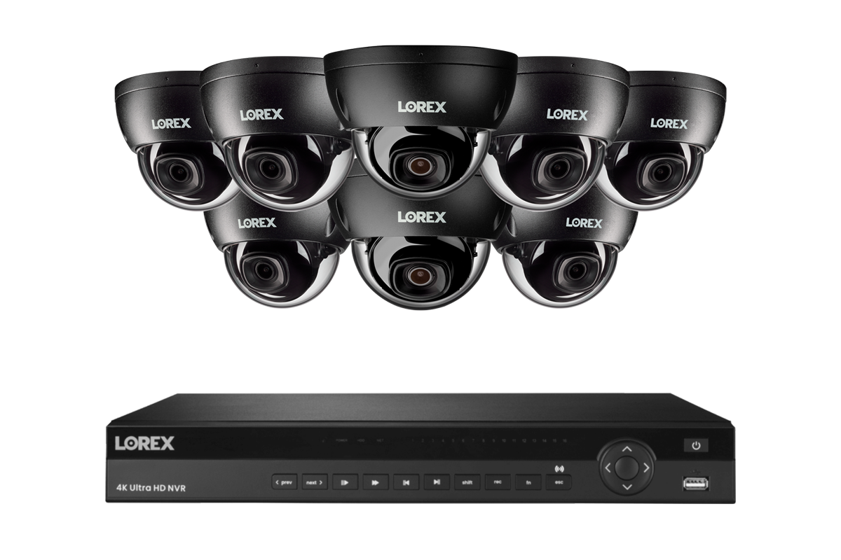 Lorex Elite Series 4K 16 Camera Capable 4TB Wired NVR System with 4MP (2K) A4 IP Dome Cameras