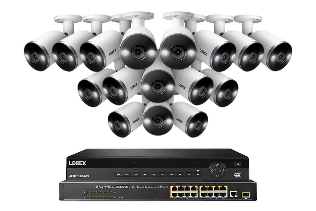 NP4K8SD3232WB Lorex 4K 32Channel 8TB Wired NVR System with Active