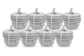 Cat5e Network Ethernet Cable for IP Security Cameras (UL-Rated, 8-pack)