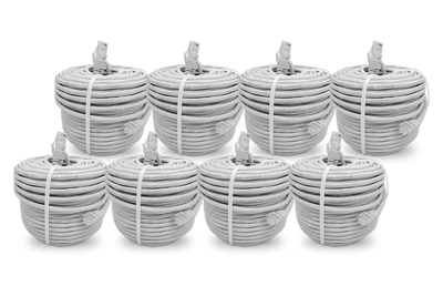 Cat5e Network Ethernet Cable for IP Security Cameras (UL-Rated, 8-pack)
