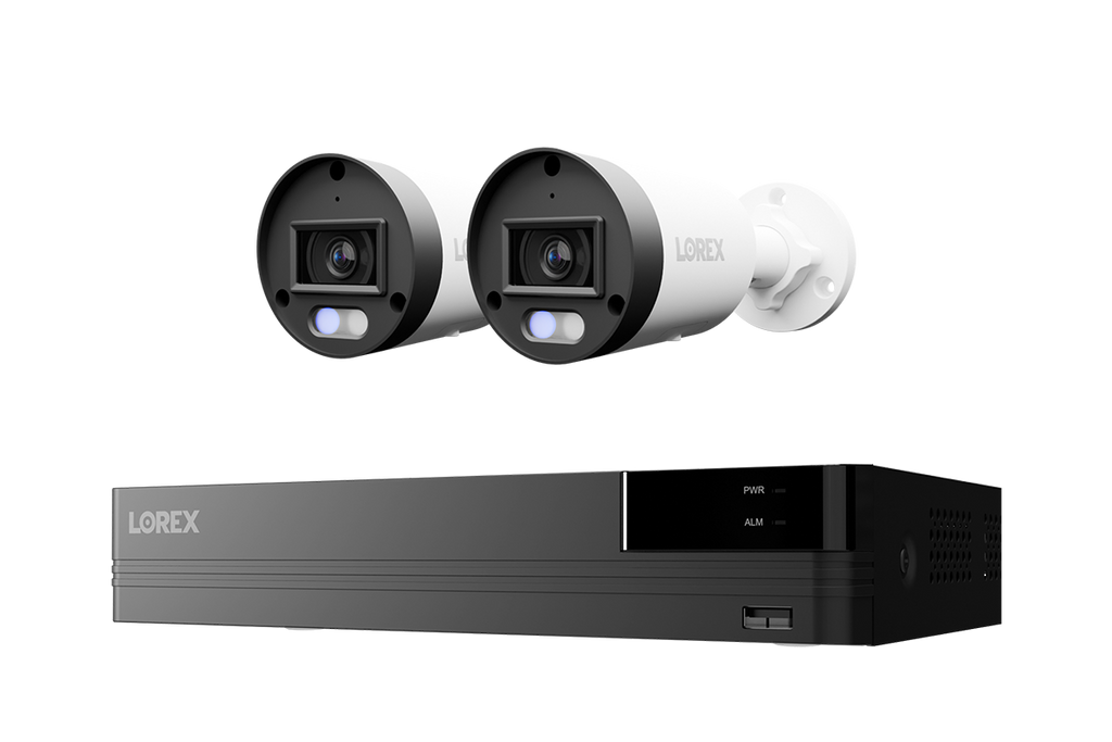 Lorex Connect U Series 4K 8-Channel Wired NVR System with U3 4K PoE Bullet Cameras - 2TB