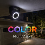Lorex Connect V3 4K Wired PoE Turret Camera with Smart Security Lighting - White/Black