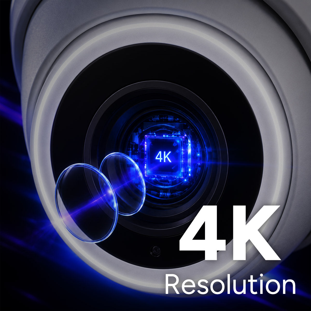 Lorex Connect V Series 4K 8-Channel Wired NVR System with V3 4K PoE Turret Cameras - 1TB
