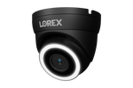 Lorex Connect V3 4K Wired PoE Turret Camera with Smart Security Lighting - White/Black