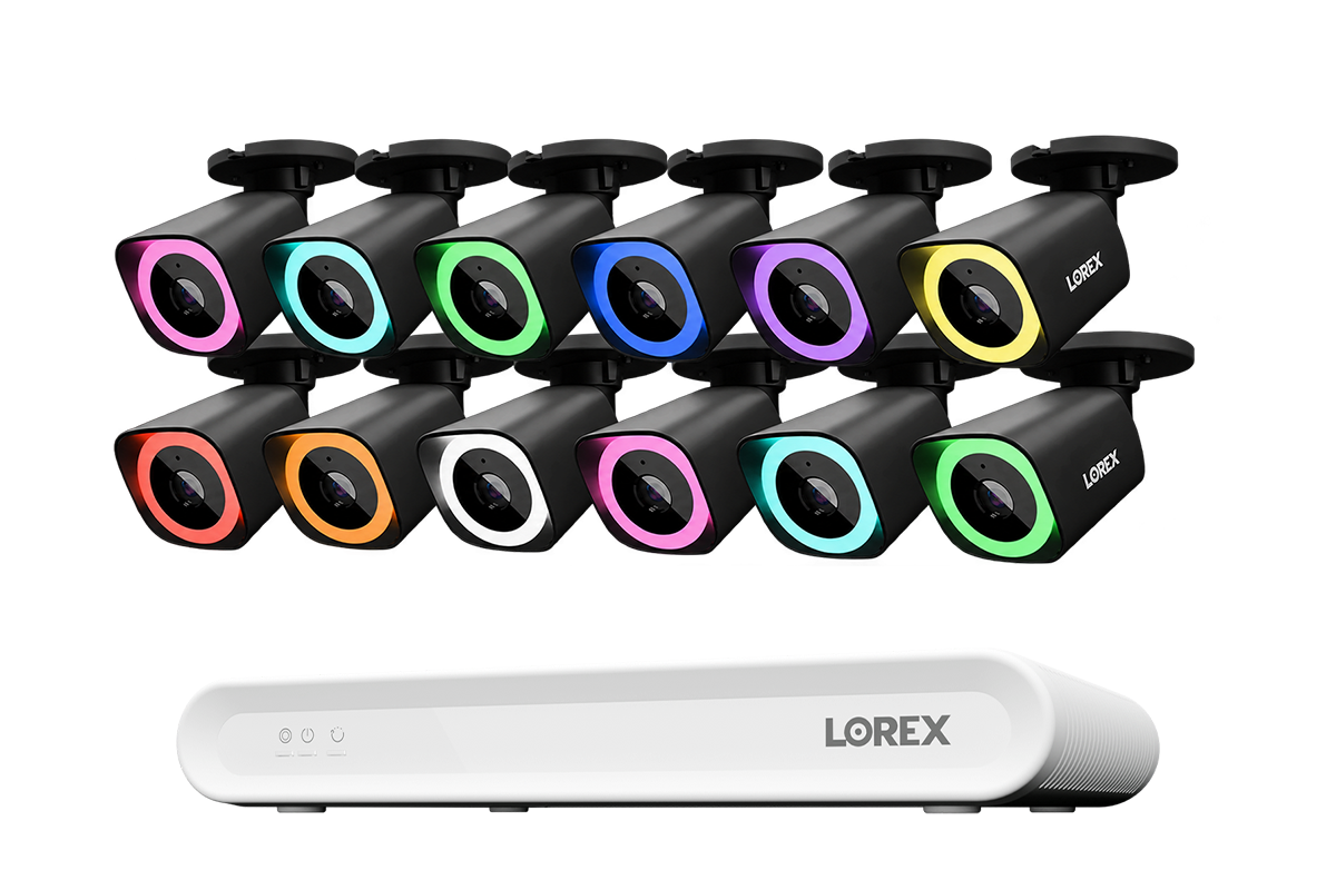 Lorex Connect V Series 4K 16-Channel Wired NVR System with V7 4K PoE Bullet Cameras - 2TB