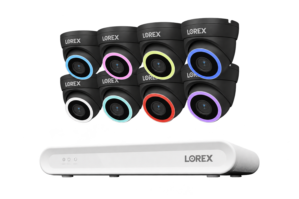 Lorex Connect V Series 4K 16-Channel Wired NVR System with V7 4K PoE Turret Cameras - 2TB