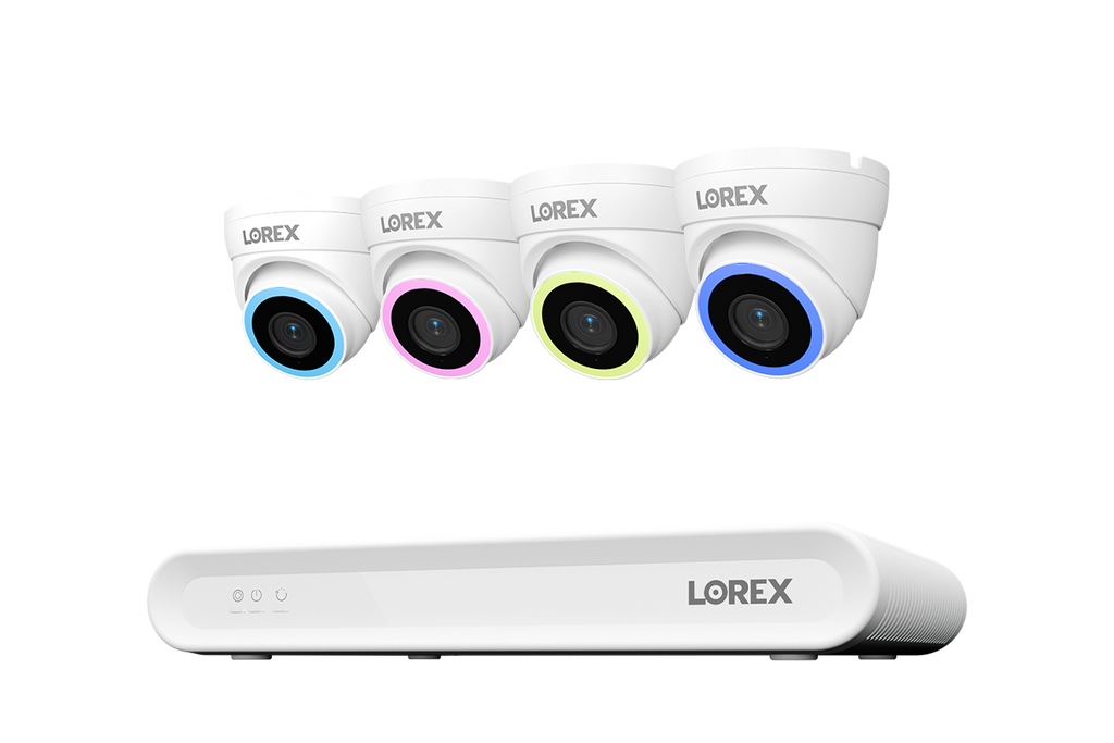 Lorex Connect V Series 4K 16-Channel Wired NVR System with V7 4K PoE Turret Cameras - 2TB
