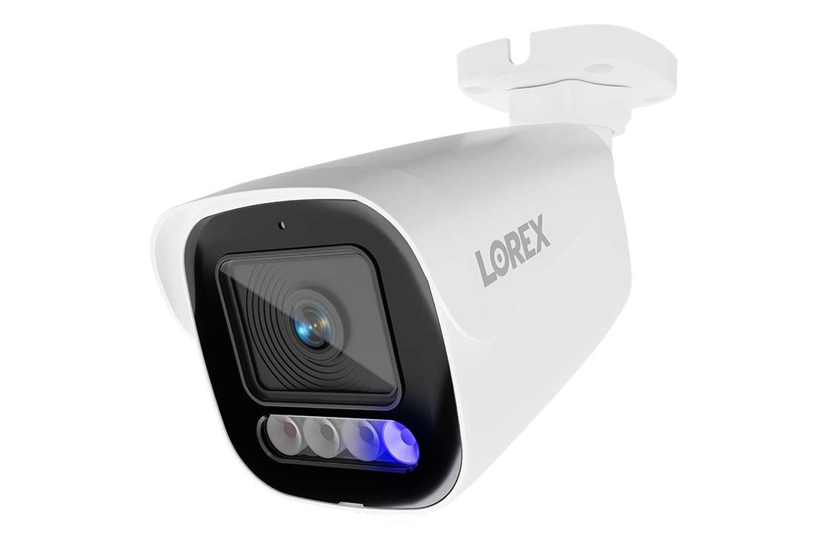 Lorex Connect X5 4K PoE Bullet Camera with AI Color Night Vision - White/Black
