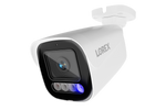 Lorex Connect X5 4K PoE Bullet Camera with AI Color Night Vision - White/Black