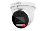 Lorex Connect X5 4K PoE Turret Camera with AI Color Night Vision - White/Black