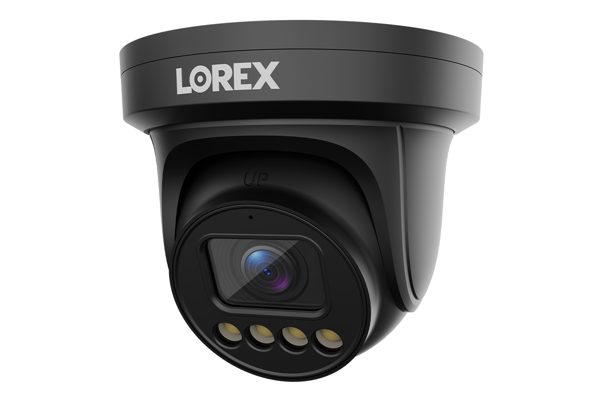 Lorex Connect X3 4K Motorized Varifocal PoE Turret Camera with Active Deterrence - Black/White