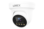 Lorex Connect X3 4K Motorized Varifocal PoE Turret Camera with Active Deterrence - Black/White