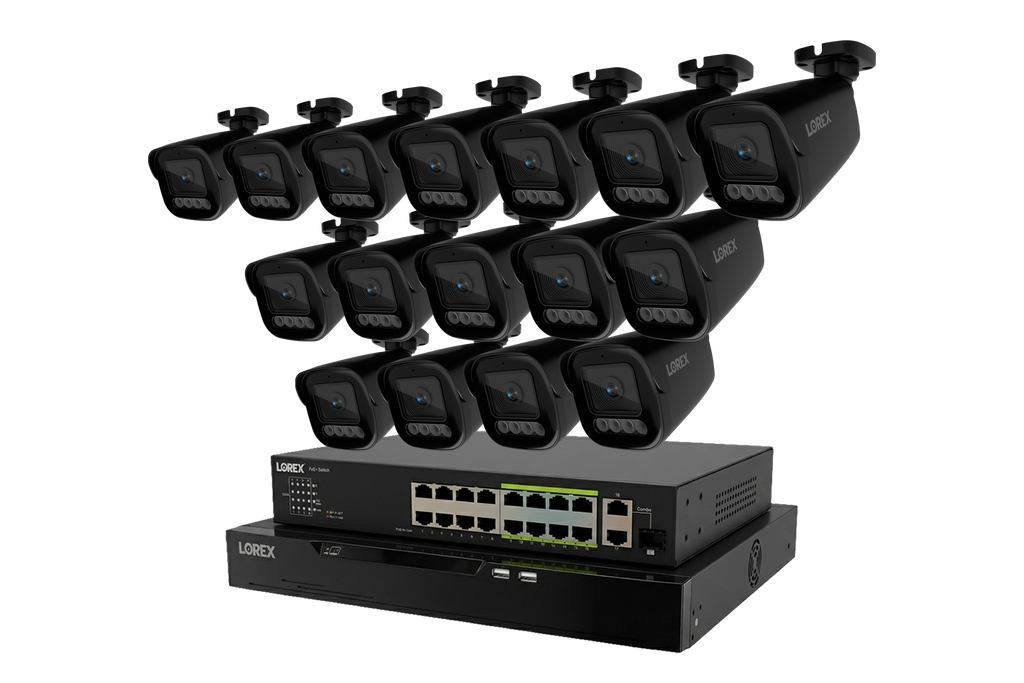 Lorex Connect X Series 4K 32-Channel Wired NVR System with X3 Bullet Security Cameras - 8TB