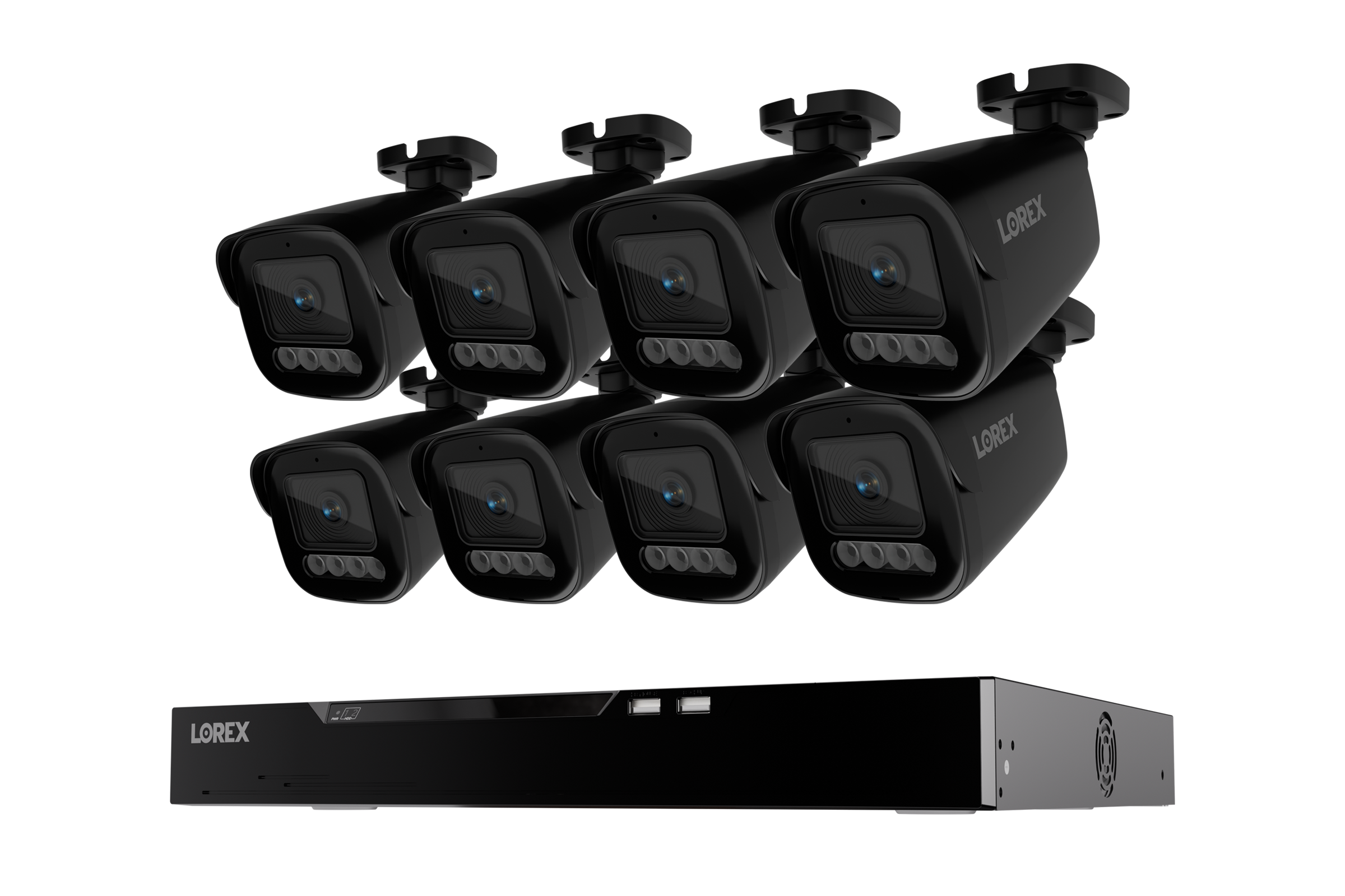 Lorex Connect X Series 4K 16-Channel Wired NVR System with X3 Bullet Security Cameras - 4TB