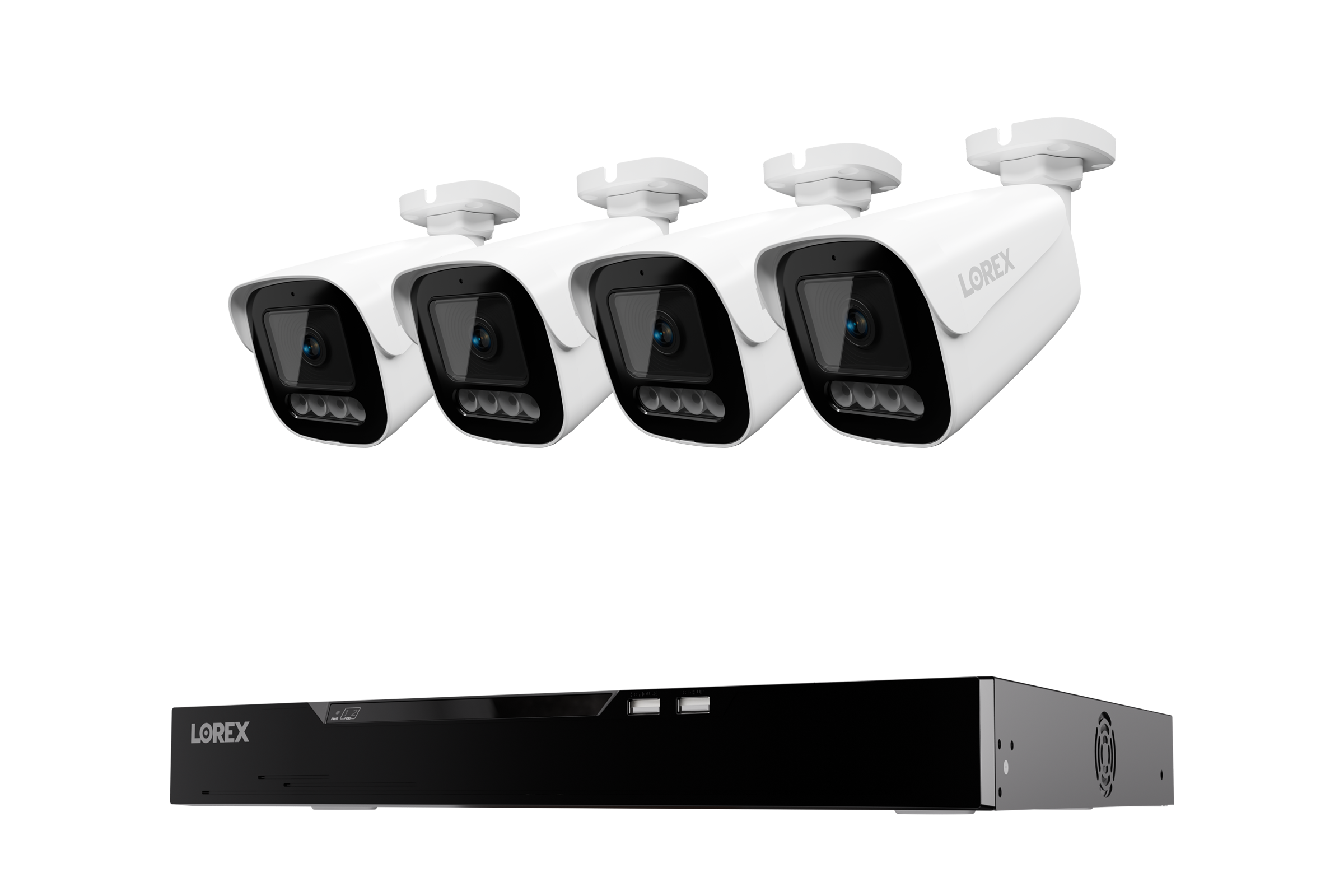 Lorex Connect X Series 4K 16-Channel Wired NVR System with X3 Bullet Security Cameras - 4TB