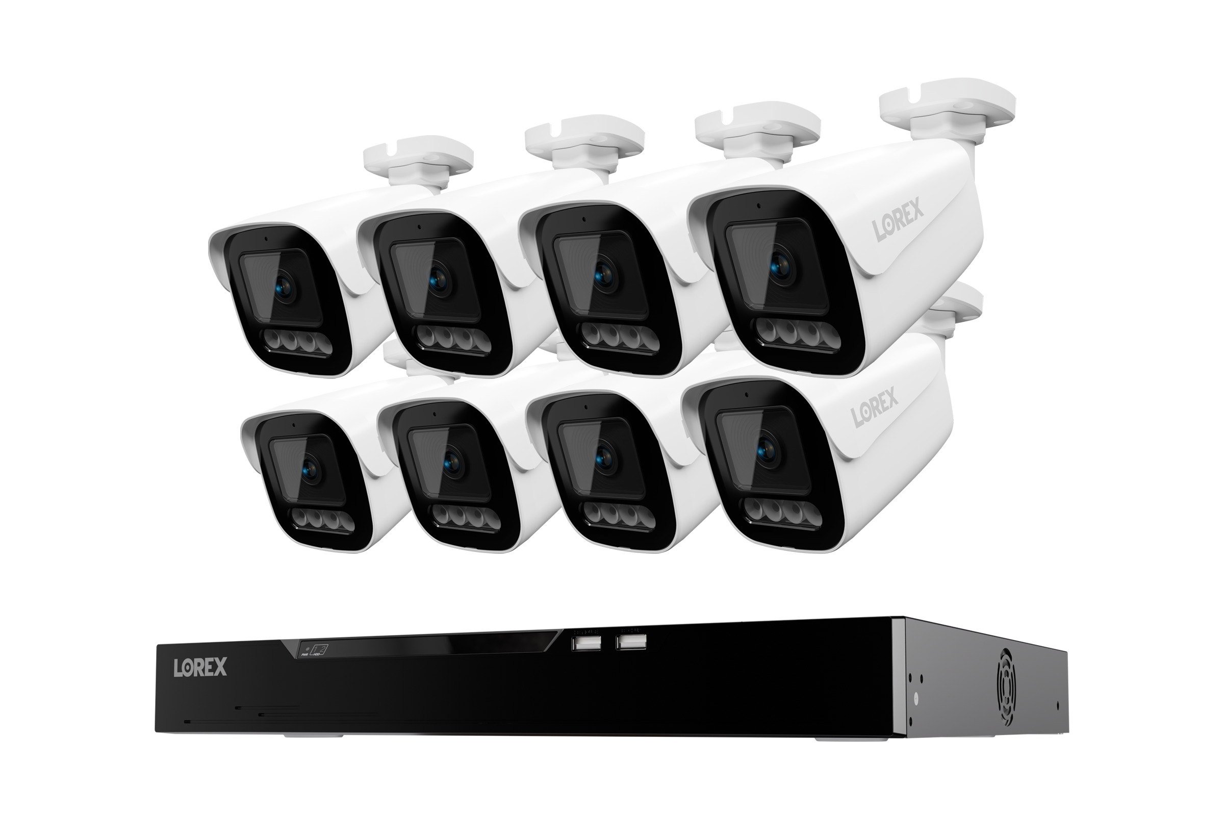 Lorex Connect X Series 4K 16-Channel Wired NVR System with X3 Bullet Security Cameras - 4TB