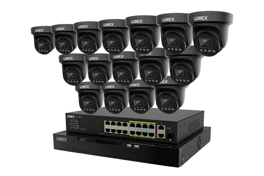 Lorex Intercom Lorex Connect X Series 4K 32-Channel Wired NVR System with X3 Turret S